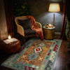 Handmade Multi Kilim Geometric 2x4 ft