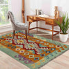 Handmade Multi Kilim Geometric 2x4 ft