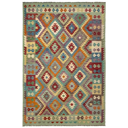 Handmade Multi Kilim Geometric 7x10 ft