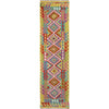 Handmade Multi Kilim Geometric 10' Runner