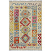Handmade Multi Kilim Geometric 2x4 ft
