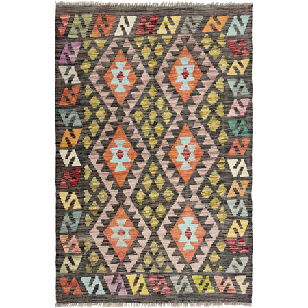 Handmade Multi Kilim Geometric 3x5 ft