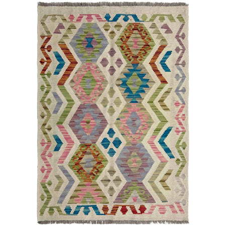 Handmade Multi Kilim Geometric 3x5 ft