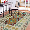 Handmade Multi Kilim Geometric 2x4 ft