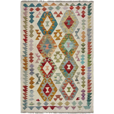 Handmade Multi Kilim Geometric 3x5 ft