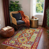 Handmade Multi Kilim Geometric 2x4 ft