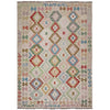 Handmade Multi Kilim Geometric 5x8 ft