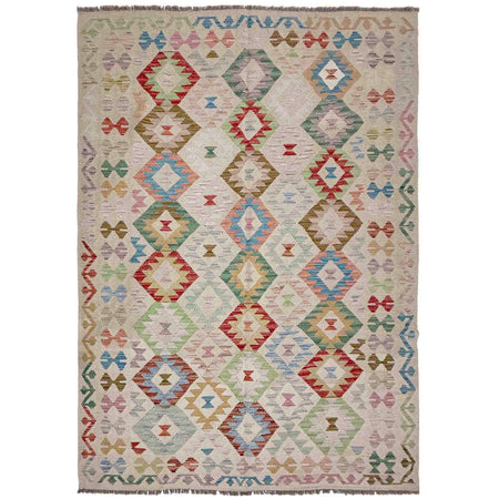 Handmade Multi Kilim Geometric 5x8 ft