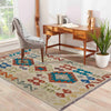 Handmade Multi Kilim Geometric 2x4 ft