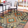 Handmade Multi Kilim Geometric 2x4 ft