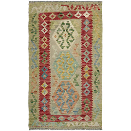 Handmade Multi Kilim Geometric 3x5 ft
