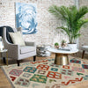Handmade Multi Kilim Geometric 2x4 ft