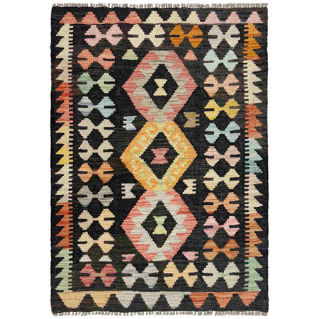 Handmade Multi Kilim Geometric 2x4 ft