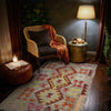 Handmade Multi Kilim Geometric 2x4 ft
