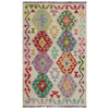 Handmade Multi Kilim Geometric 2x4 ft