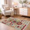 Handmade Multi Kilim Geometric 2x4 ft