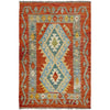 Handmade Multi Kilim Geometric 2x4 ft