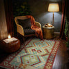 Handmade Multi Kilim Geometric 2x4 ft