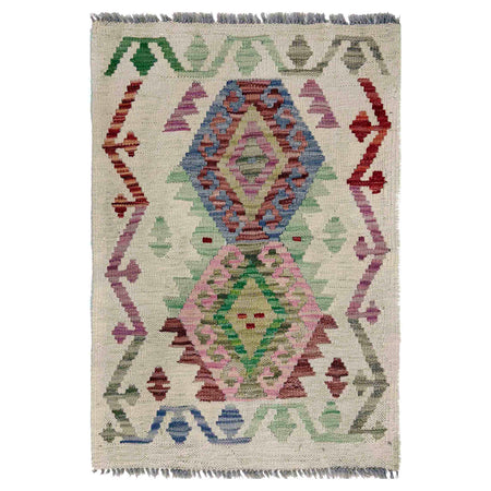 Handmade Multi Kilim Geometric 2x3 ft