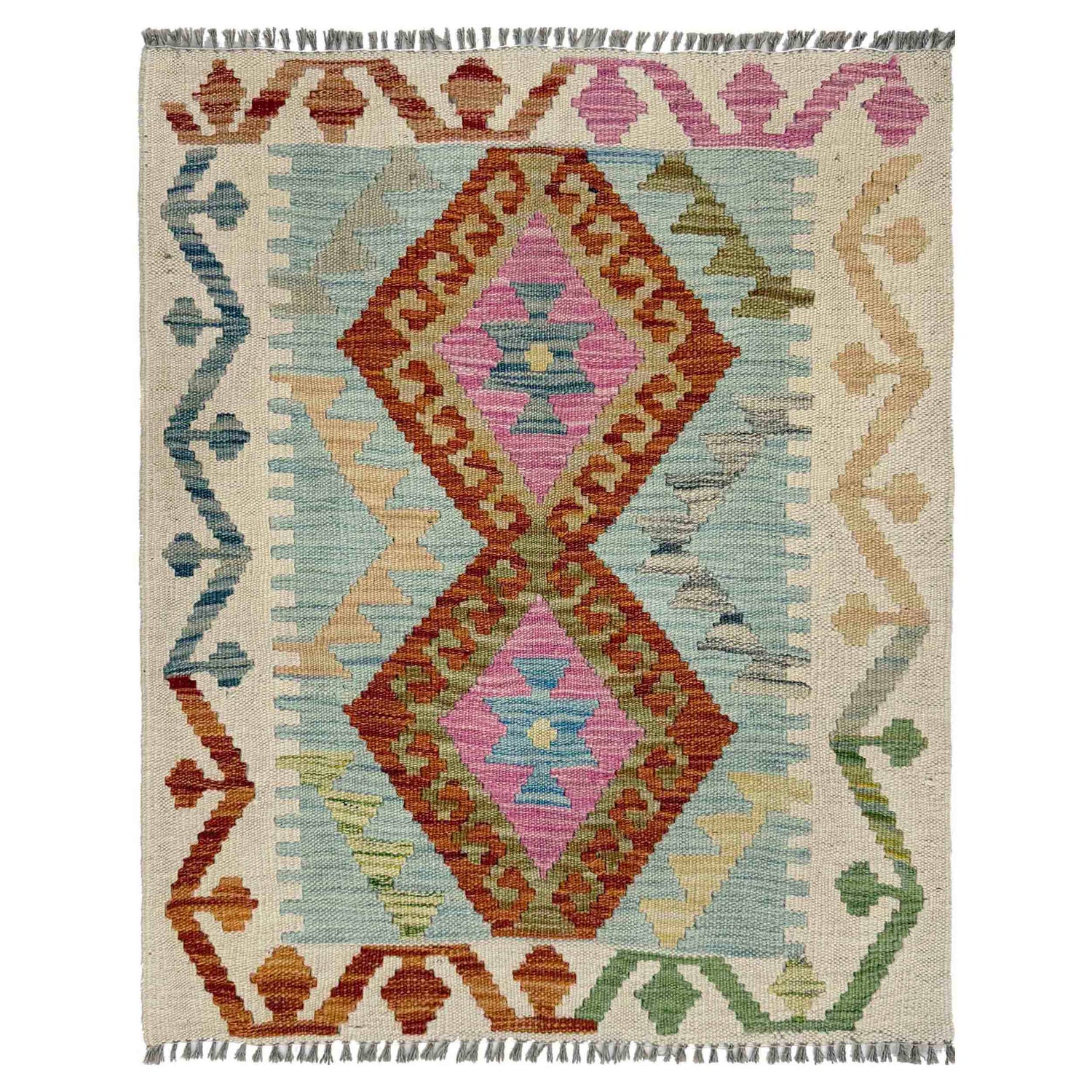 Handmade Multi Kilim Geometric 2x3 ft