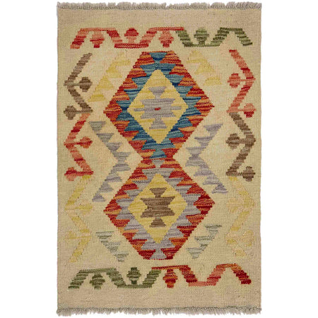 Handmade Multi Kilim Geometric 2x3 ft