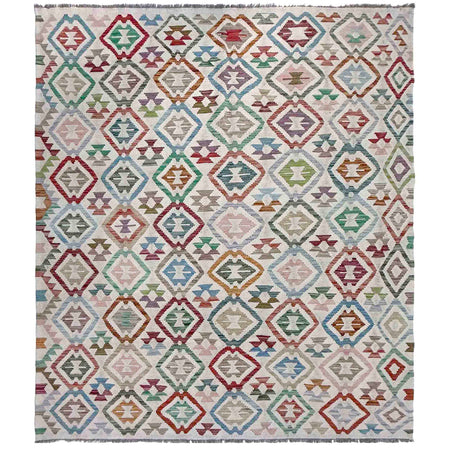 Handmade Multi Kilim Geometric 6x9 ft