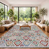 Handmade Multi Kilim Geometric 6x9 ft