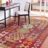 Handmade Multi Kilim Geometric 2x4 ft