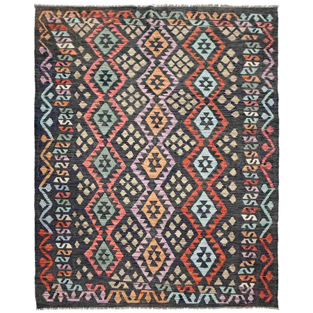 Handmade Multi Kilim Geometric 5x8 ft