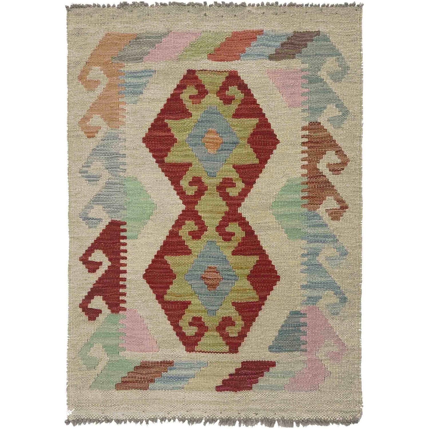 Handmade Multi Kilim Geometric 2x3 ft