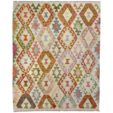 Handmade Multi Kilim Geometric 4x7 ft