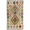 Handmade Multi Kilim Geometric 2x4 ft