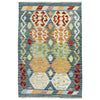 Handmade Multi Kilim Geometric 2x4 ft