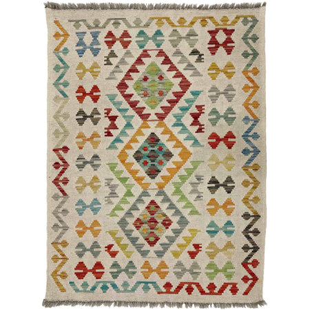 Handmade Multi Kilim Geometric 2x4 ft