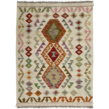 Handmade Multi Kilim Geometric 2x4 ft