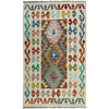 Handmade Multi Kilim Geometric 2x4 ft