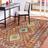 Handmade Multi Kilim Geometric 2x4 ft