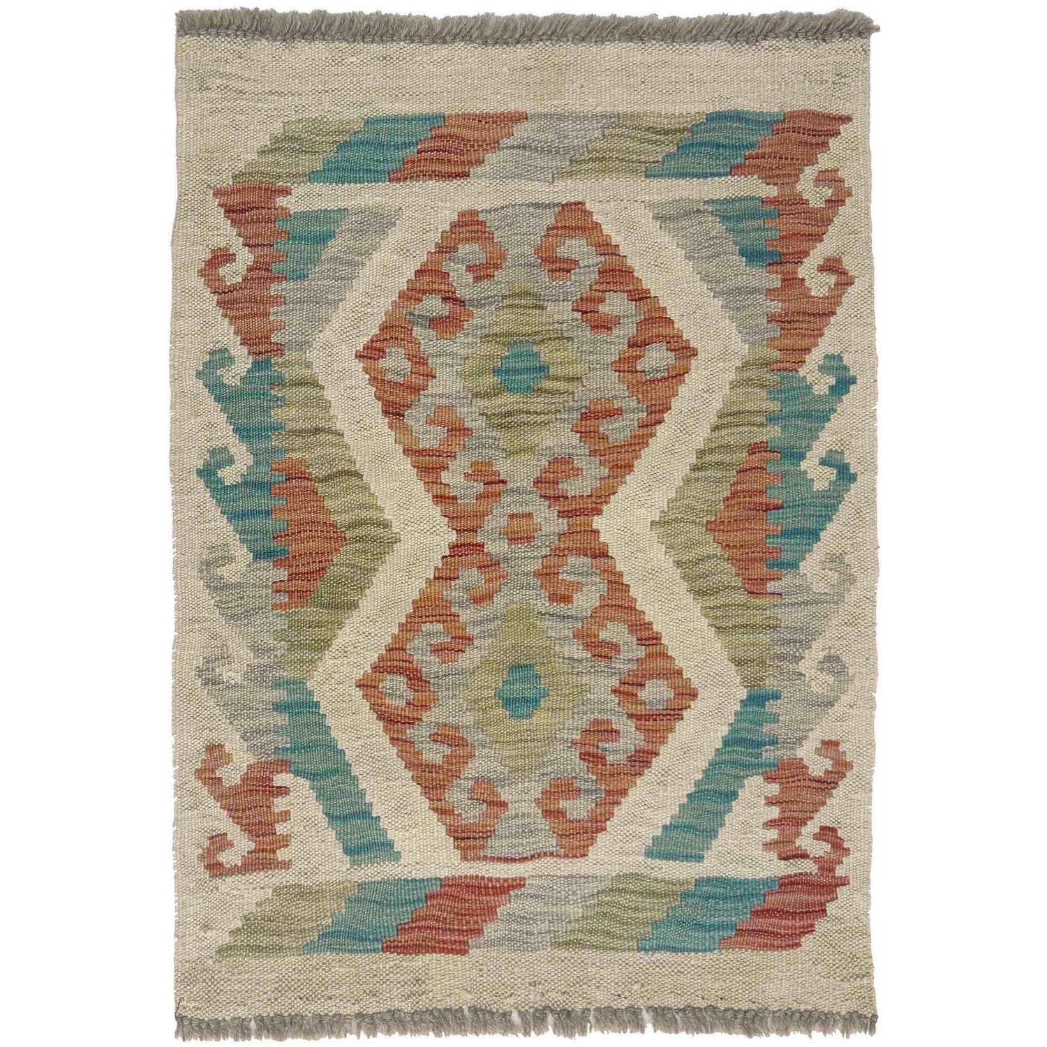 Handmade Multi Kilim Geometric 2x3 ft