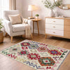 Handmade Multi Kilim Geometric 2x4 ft