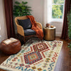 Handmade Multi Kilim Geometric 2x4 ft