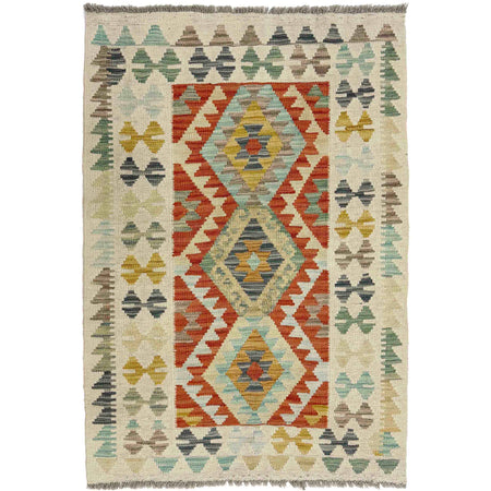 Handmade Multi Kilim Geometric 2x4 ft