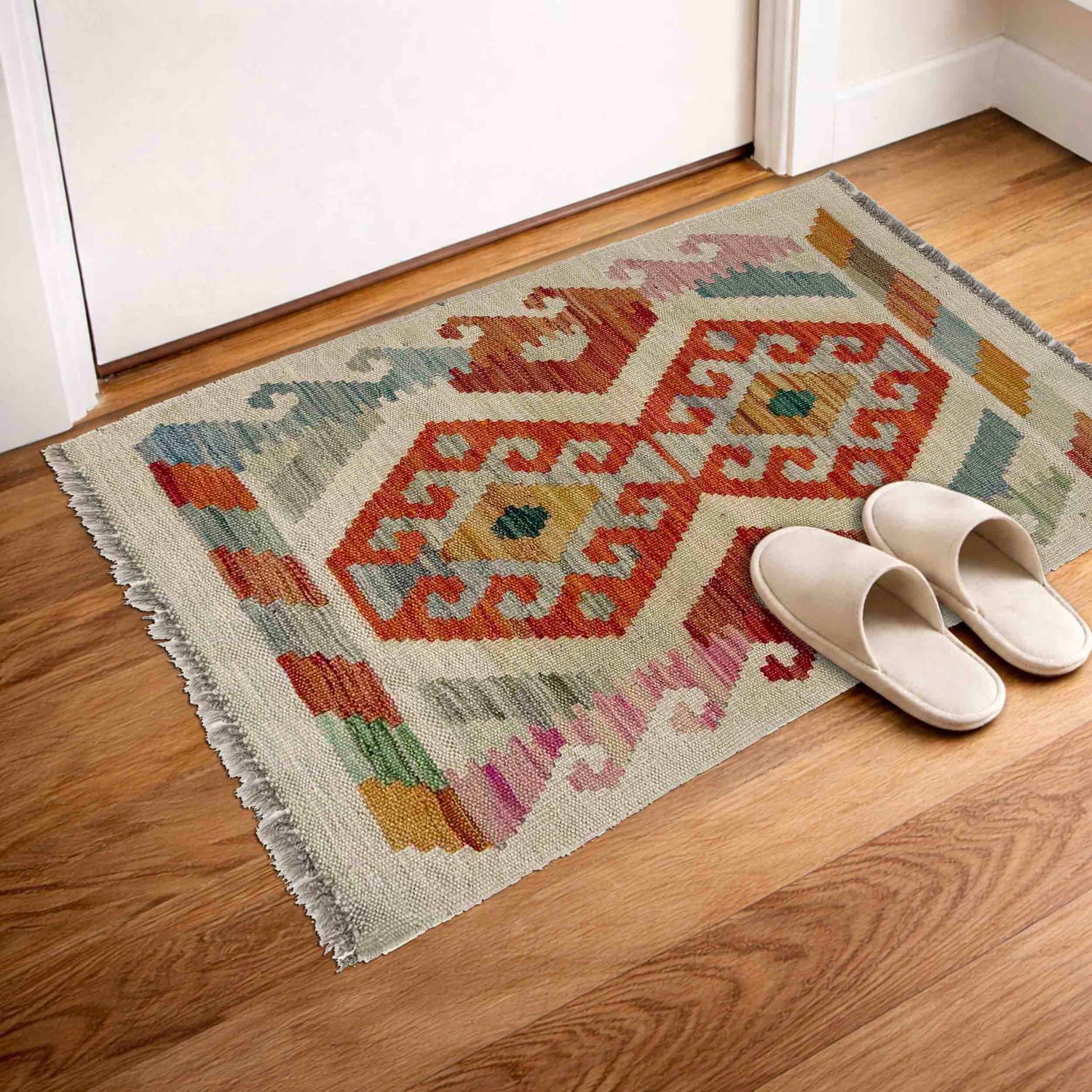 Handmade Multi Kilim Geometric 2x3 ft