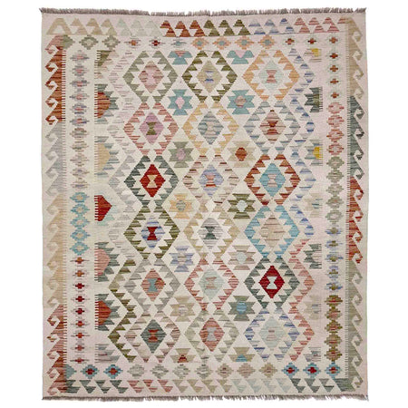 Handmade Multi Kilim Geometric 4x7 ft