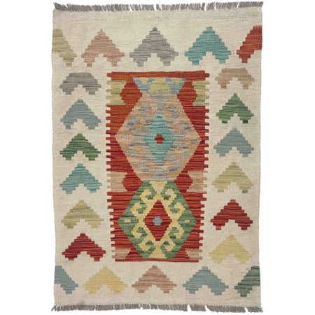 Handmade Multi Kilim Geometric 2x3 ft