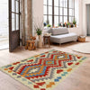 Handmade Multi Kilim Geometric 2x4 ft