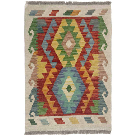 Handmade Multi Kilim Geometric 2x3 ft