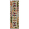 Handmade Multi Kilim Geometric 6' Runner