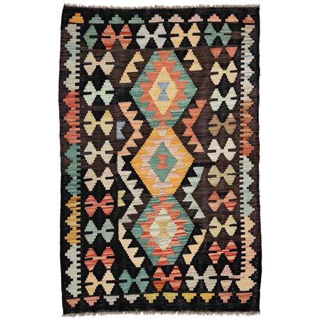 Handmade Multi Kilim Geometric 2x4 ft