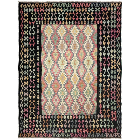 Handmade Multi Kilim Geometric 7x10 ft