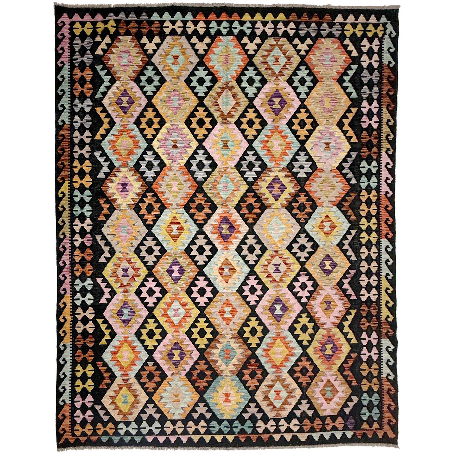 Handmade Multi Kilim Geometric 7x10 ft